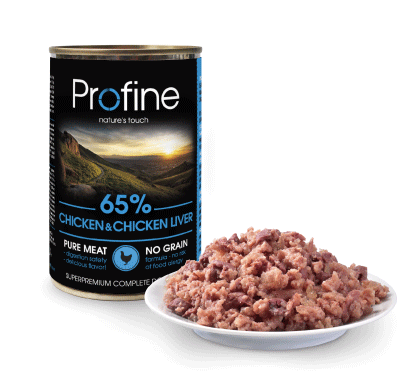 [JP410407] Profine 65% Kip en kippenlever - 400gr