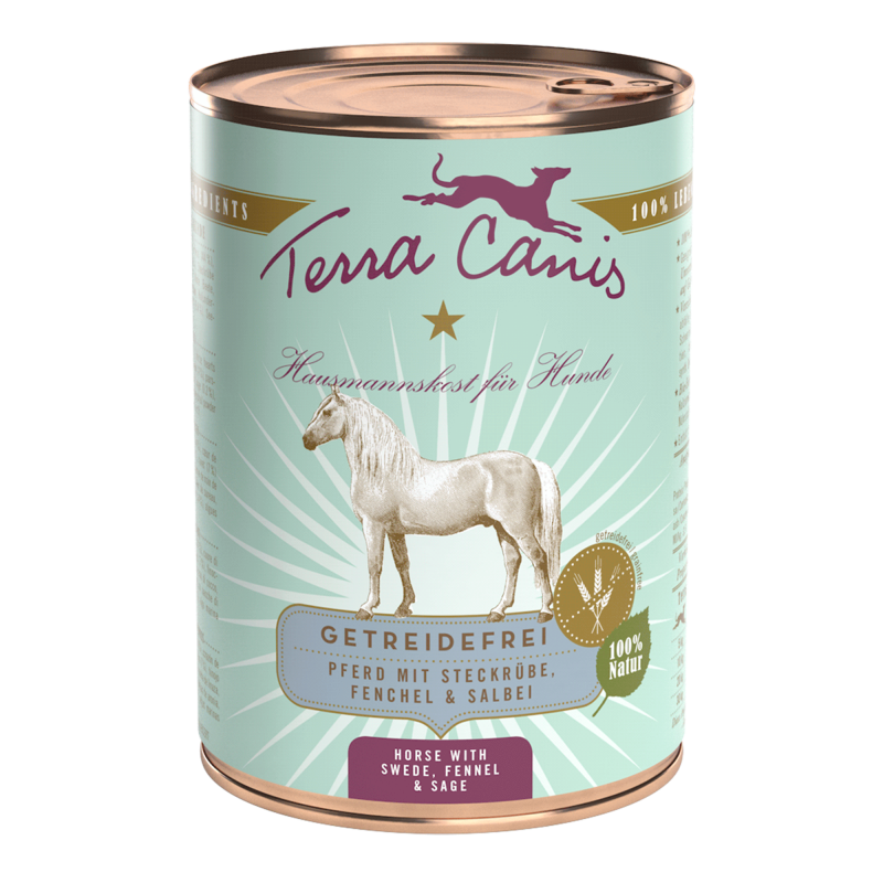 [TC140109] Terra Canis Paard met koolraap, venkel en Salie - 400gr