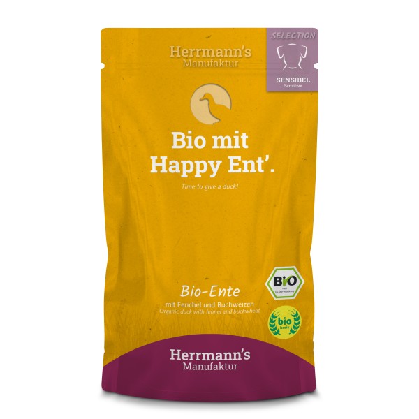 [HM-S01-15-150] Herrmann's Bio Eend - Venkel, appel en boekweit - 150gr