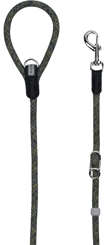 [LL125.07.BYG] H5D LEISURE Leader Leiband - 7mm x 125cm (Zwart)