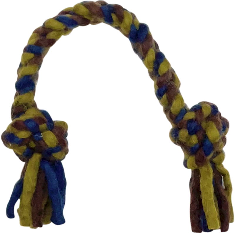 DDKC Geknoopt touw Marine/Groen 25cm