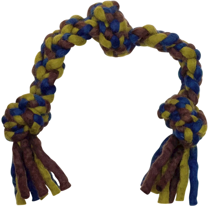 [PSDDKC702-02 M] DDKC Geknoopt touw Marine/Groen 38cm