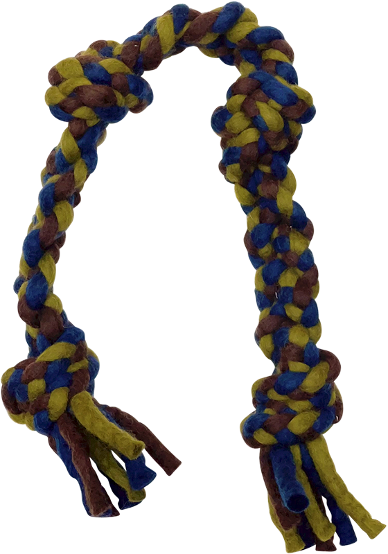 DDKC Geknoopt touw Marine/Groen 66cm