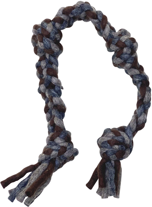 DDKC Geknoopt touw Naturel/Grijs 66cm
