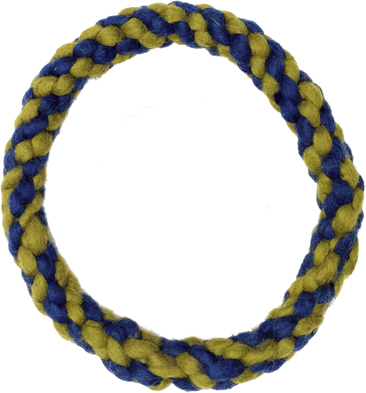 [PSDDKC701-02 M] DDKC Touwring Marine/Groen 25cm