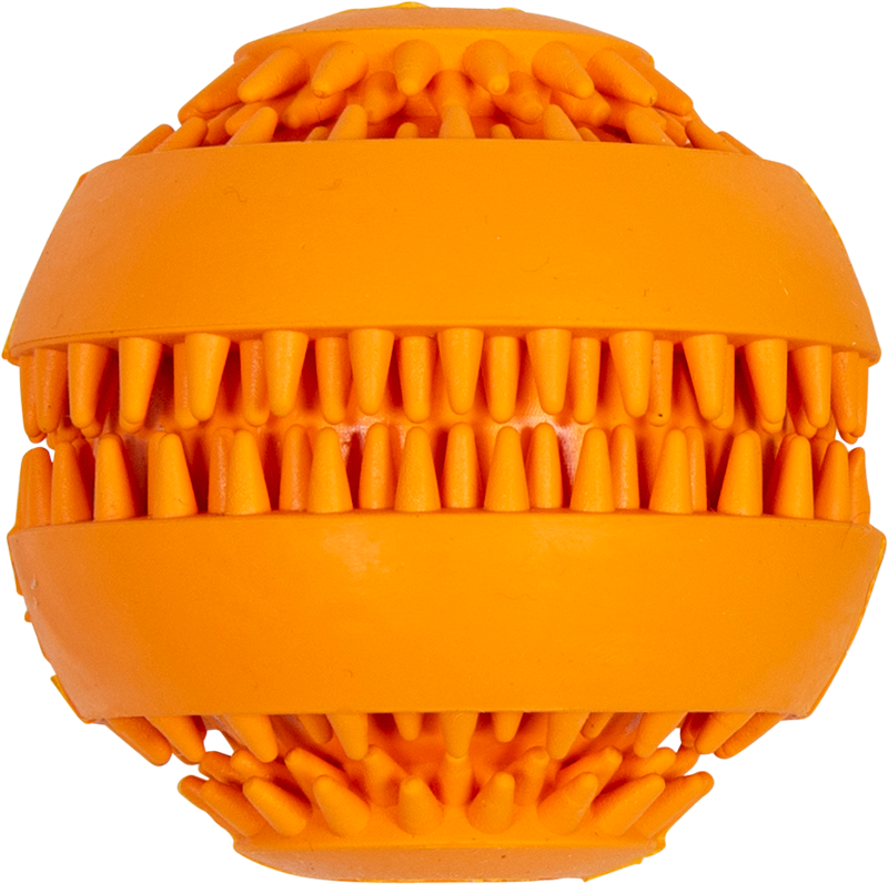 [PS49/5055] JV RUBBER TOYS Traktatiebal Oranje-Ø6x5,7cm