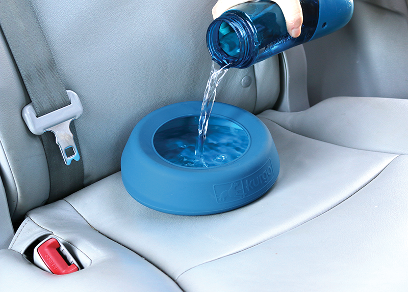 [K01812] KURGO Spatvrije Waterbak Blauw-710ml Ø18,5cmx7cm