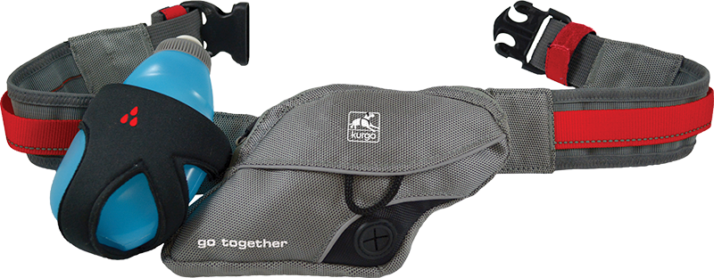KURGO K9 Excursion Loopgordel Grijs/Rood-63-114 cm