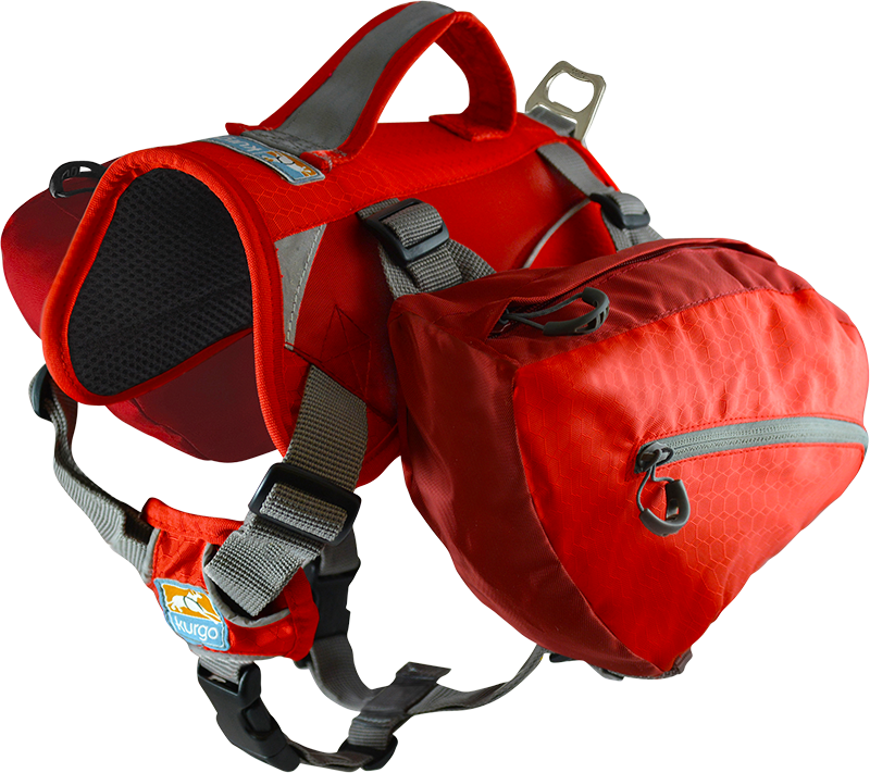 KURGO Big Baxter Rugzak voor hond Rood-L 22-50kg