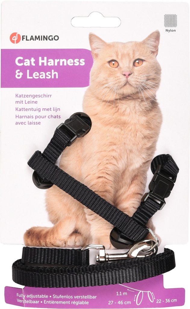Katten tuigje Zwart