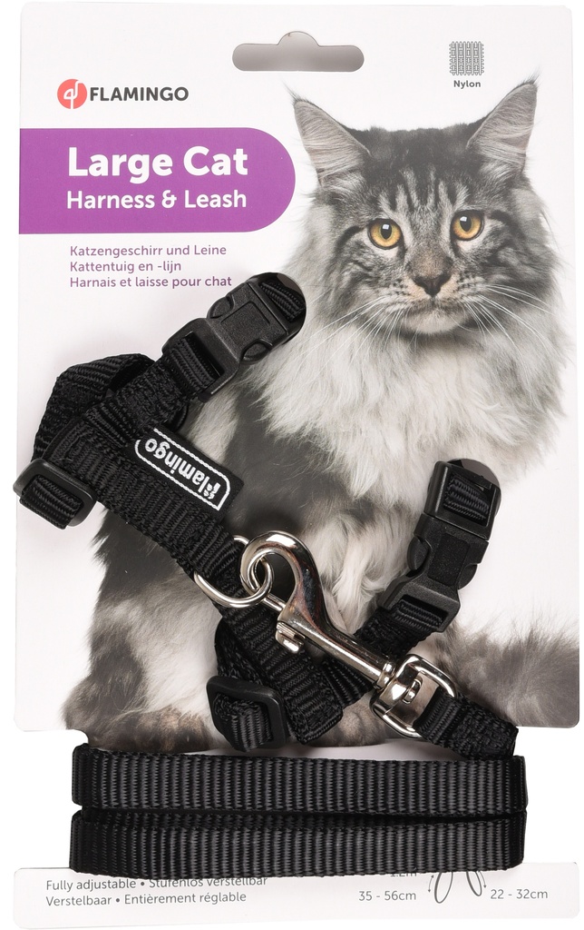 [FLAM511208] Katten tuigje grote katten zwart