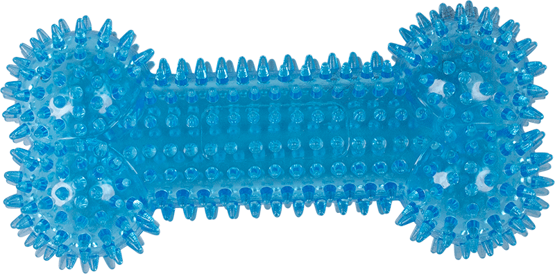 TPR Toy Spikebeen 16cm - Lichtblauw