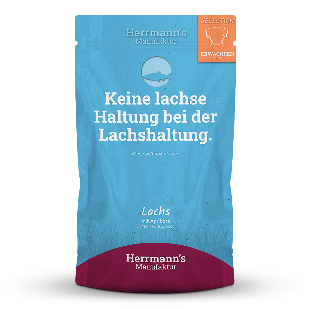 [HMZALM400] Herrmann's Zalm - Abrikozen, aardappel en chiameel - 400gr