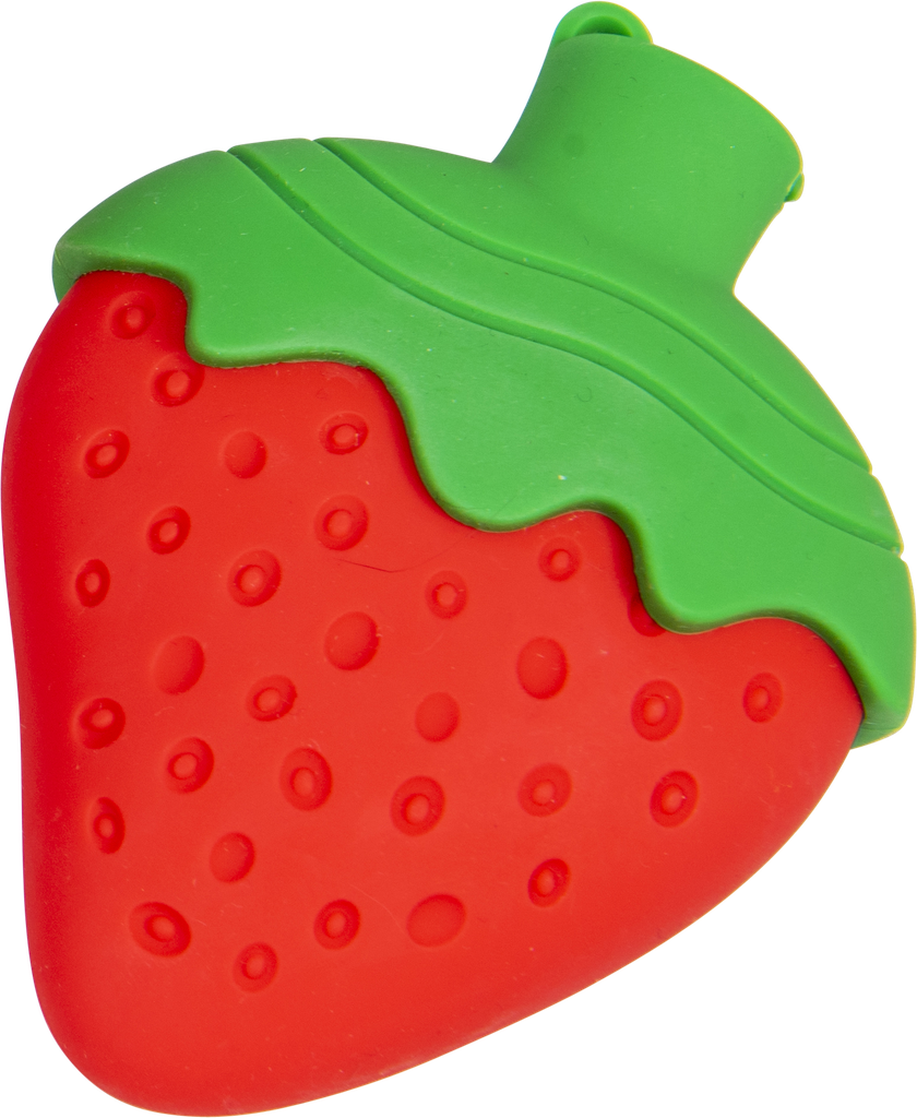 [AB60851] Silicone Toy Aardbei - 12cm