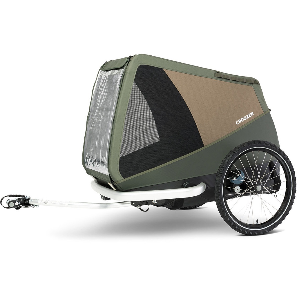 [121005422] Croozer Mikke Dogtrailer (Mosgroen)
