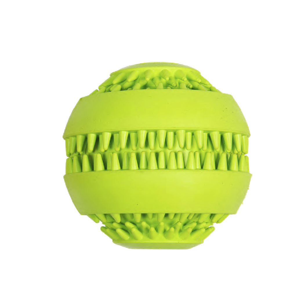 JV RUBBER TOYS Traktatiebal Groen- Ø8x7,6cm