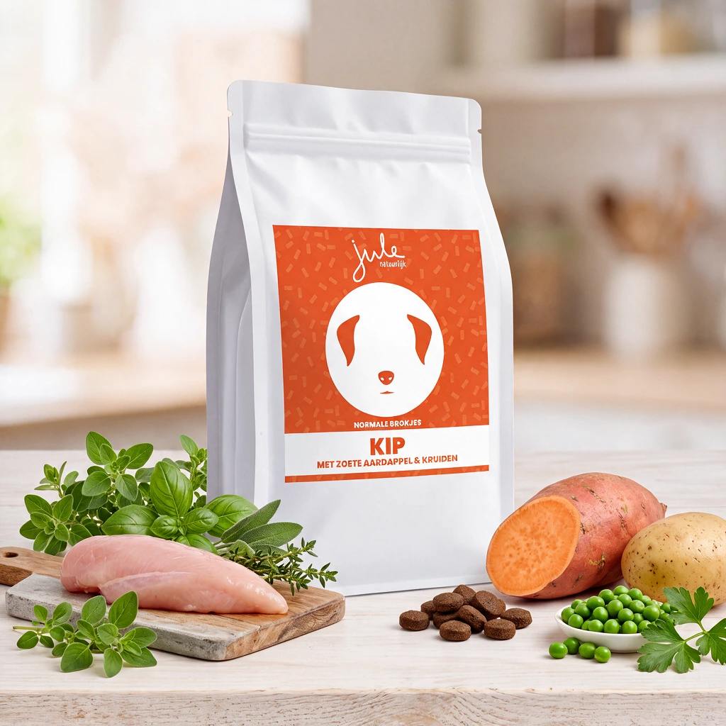 Jule Graanvrij Kip met zoete aardappel & kruiden - hondenbrokken alle rassen alle leeftijden