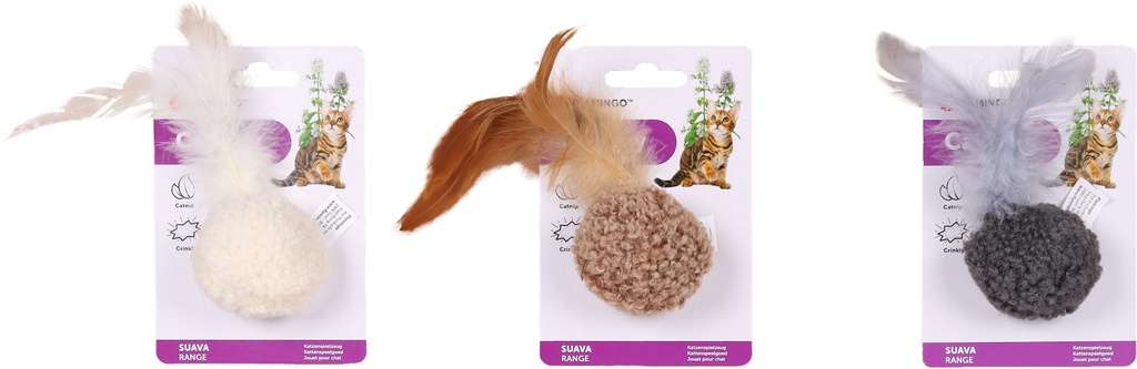 [FLAM561176] Kattenspeeltje SUAVA BAL 4,5x4,5x13CM