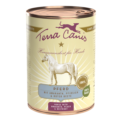 [TC140311-E] Terra Canis Paard met amarant, perzik en rode biet - 400gr