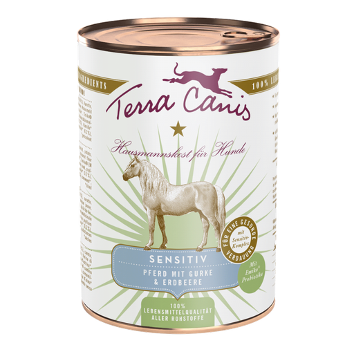 [TC140113] Terra Canis sensitive Paard met komkommer en aardbei - 400gr