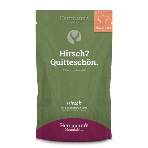 [HM-E05-150-15] Herrmann's Hert - Aardappelen, courgette en kweepeer - 150gr