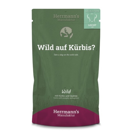 [HM-L02-15-150] Herrmann's Wild - Pompoen, quinoa en cranberry - 150gr