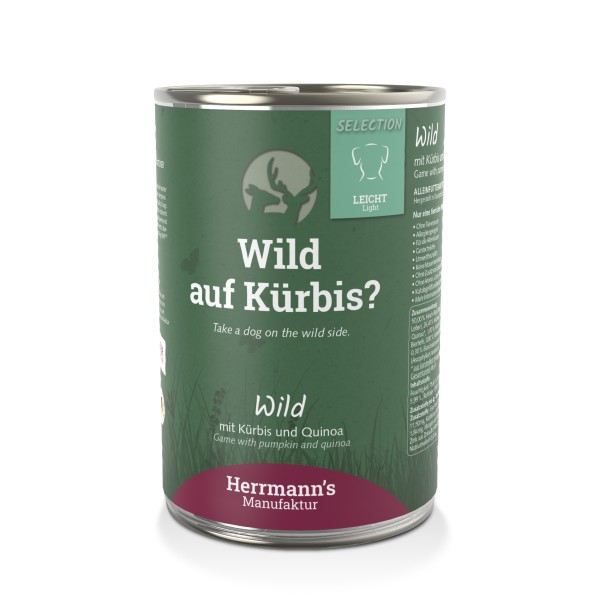 Herrmann's Wild - Pompoen, quinoa en cranberry - 400gr