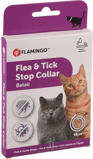 [FLAM560884] Anti-Vlo & teken band voor de kat