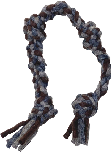 [PSDDKC702-01L] DDKC Geknoopt touw Naturel/Grijs 66cm