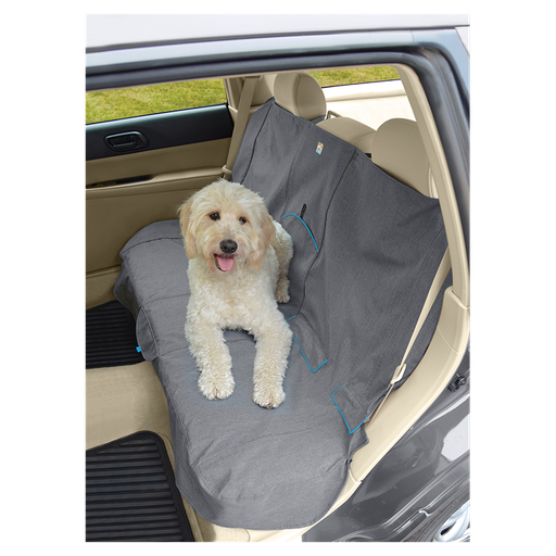 [K01600] KURGO Heather Zetelbescherming achterbank Grijs/Blauw-B140cm