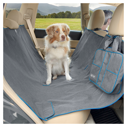 [K01598] KURGO Heather Hangmat zetelbescherming Grijs/Blauw-142x140cm