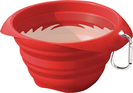 [K01136] KURGO Collaps-A-Bowl inklapbare Drinkbak Rood-Ø9cmx2-15cm