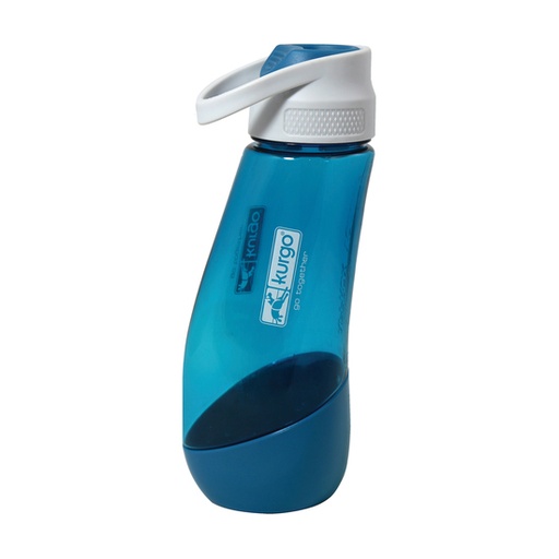 [K01819] KURGO Gourd H2O Fles met Drinkbakje Blauw-750ml