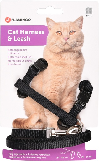 [FLAM1031203] Katten tuigje Zwart