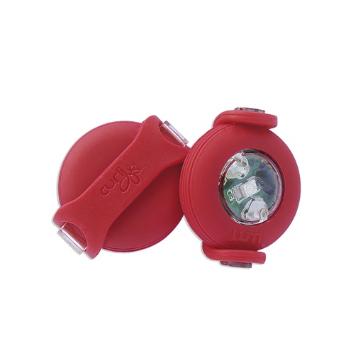 [CURLLUMRED] Curli Luumi LED Rood (blauw licht) 2 stuks
