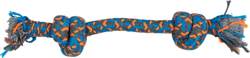 [AB50255] ROPE TOY 2 Knopen Blauw-90g 30cm