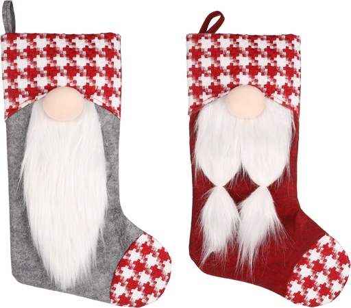 [FLAM523229] Kerstsok kerstman ongevuld - per stuk