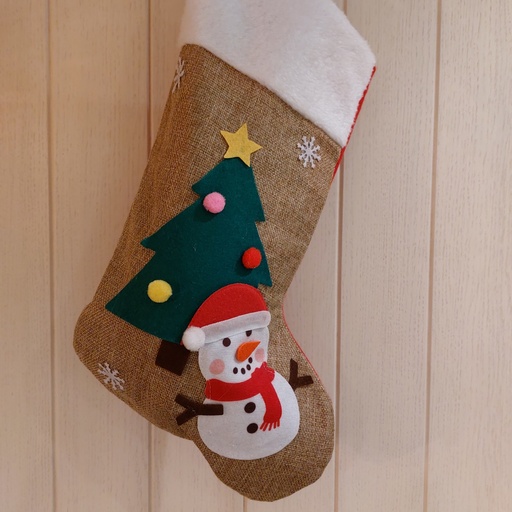 [JU_KERST_06] Kerstsok gevuld met Jule snacks - Sneeuwman
