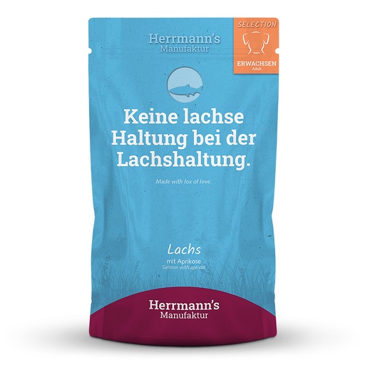 [HMZALM800] Herrmann's Zalm - Abrikozen, aardappel en chiameel - 800gr