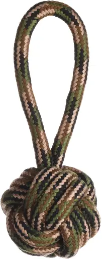 [FLAM522734] Camouflage touw bal met handvat 